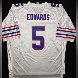 Buffalo Bills Trent Edward’s 50th Anniversary Reebok Football Jersey Size: XXL